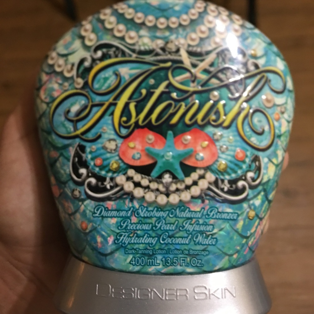 Designer Skin Astonish tanning lotion.